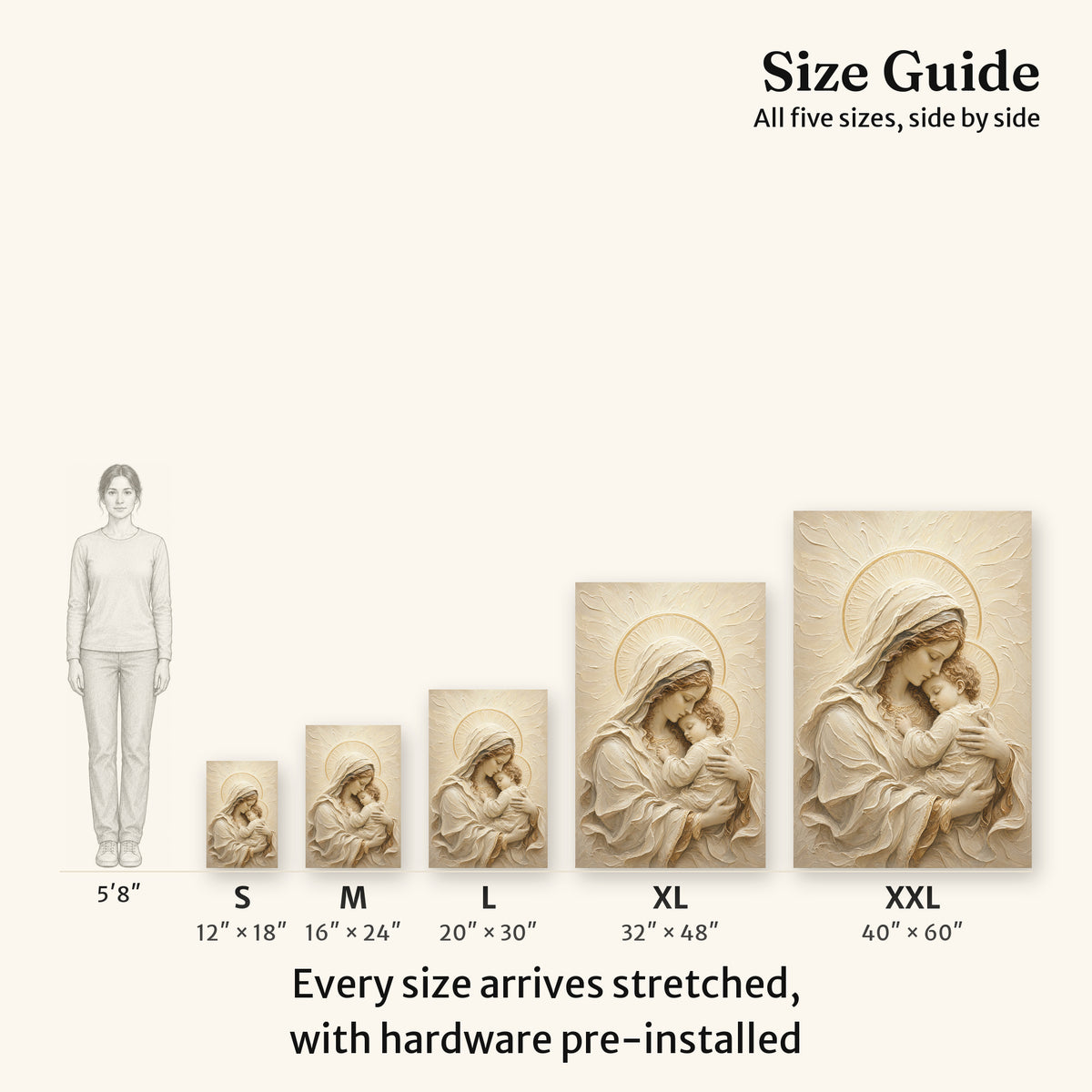 Madonna And Child II | Ivory Relief