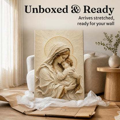 Madonna And Child II | Ivory Relief