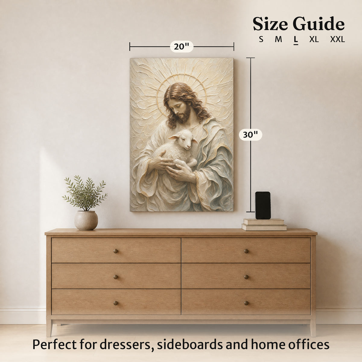 The Cradled Lamb | Ivory Relief