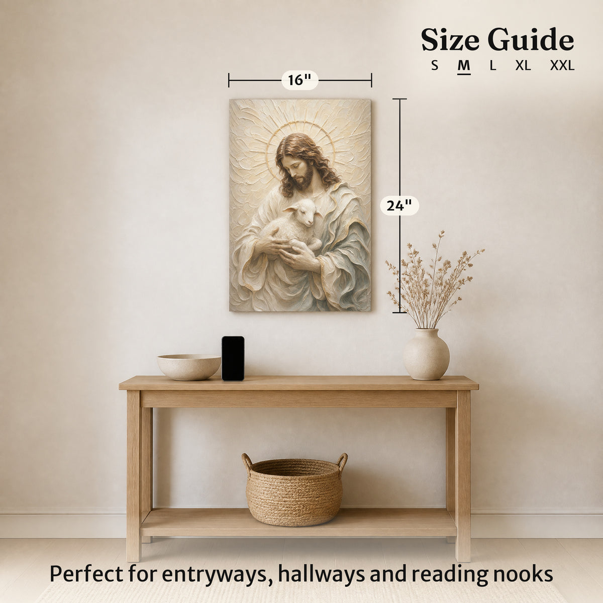 The Cradled Lamb | Ivory Relief