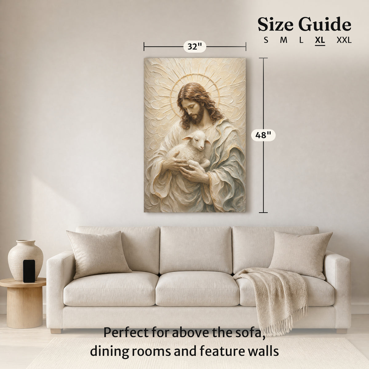 The Cradled Lamb | Ivory Relief