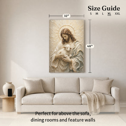 The Cradled Lamb | Ivory Relief
