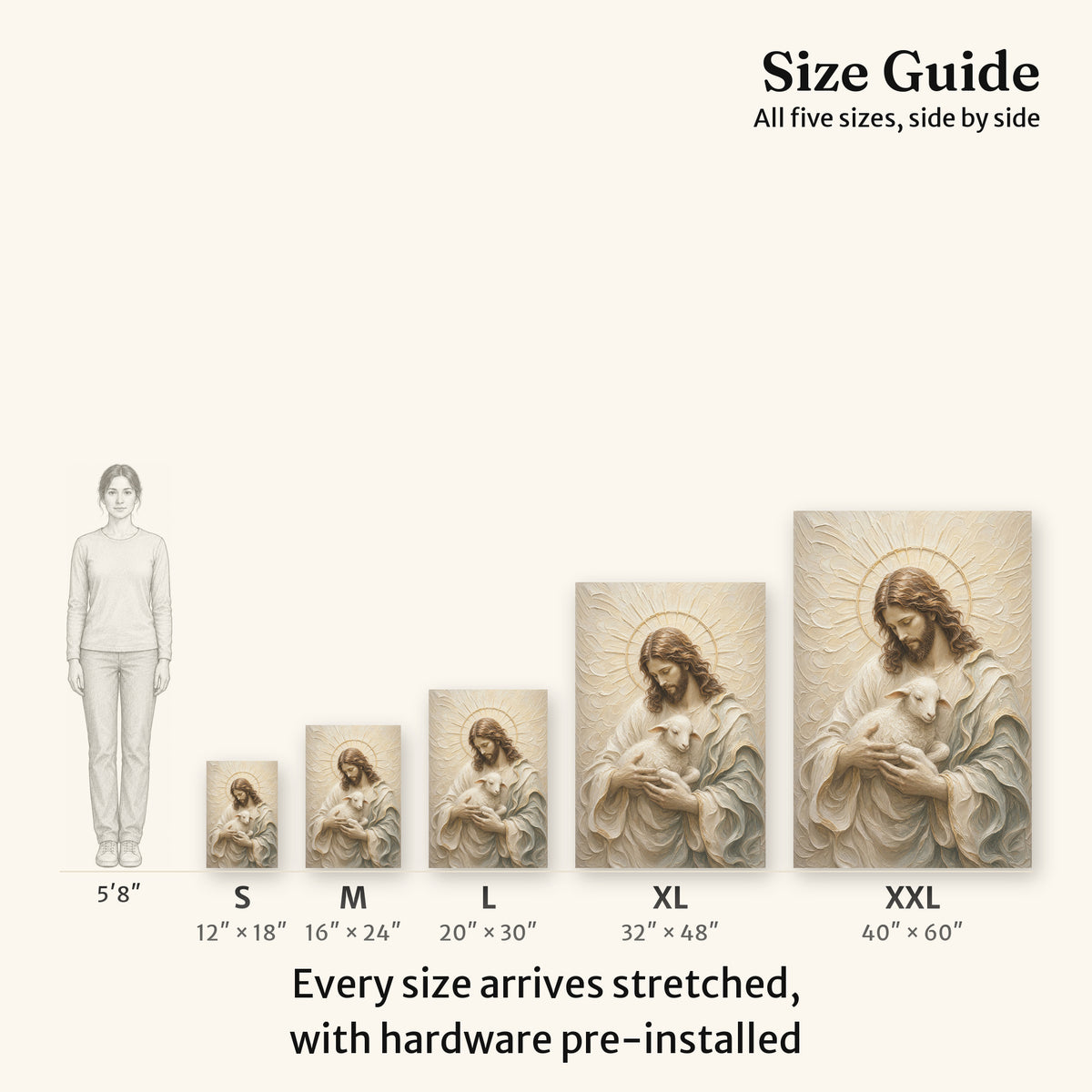 The Cradled Lamb | Ivory Relief